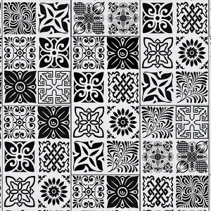 Tile Collection Abstract Black White